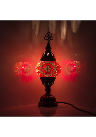 Dekoratif MOZAİK LAMBA AMPUL İÇİNDE GECE LAMBASU ABAJUR DEKORATİF HEDİYELİK