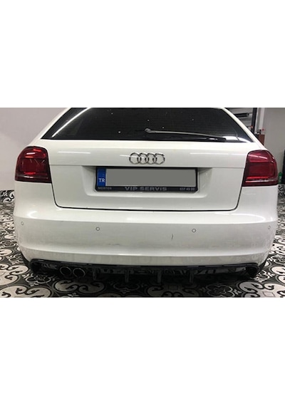 Audi A3 Sd 8P Piona Black S3 Difüzör 2008 - 2013 Sol Çiftli