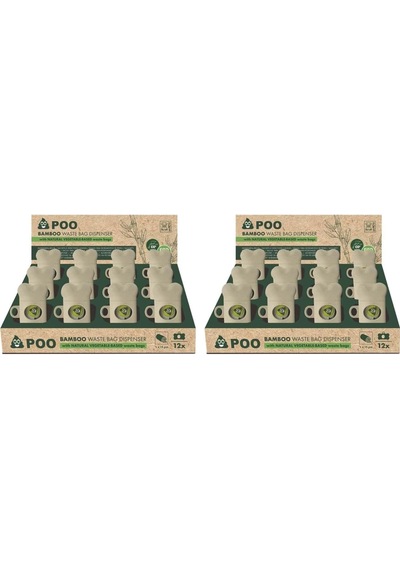 Poo Bamboo Dışkı Toplama Seti 15 Yaprak 12li Set 2 Paketi Açık Mavi
