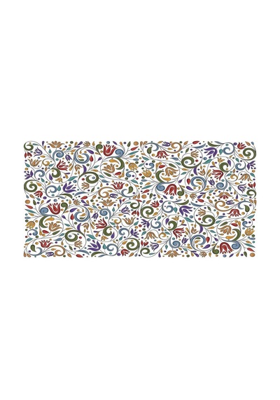 Yer Kaplama Zemin Kaplama Folyosu 65x130 Cm Soyut Çiçek