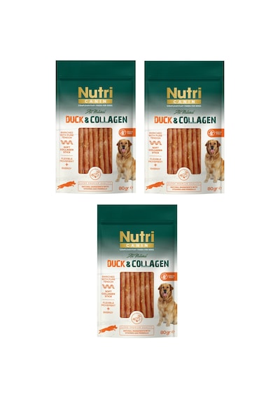 Nutri Canin Ördek Etli Ve Kolajenli Tahılsız Köpek Et Ödülü 80 G X 3 Adet