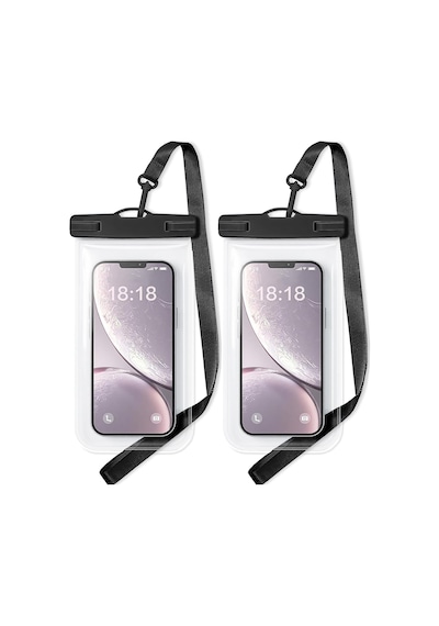 1/2 Paket Su Geçirmez Telefon Kılıfı İphone 17 16 15 Pro Max Ve Galaxy S24+/s23 İle Uyumlu 7 İnç Kordonlu Su Geçirmez Telefon Kılıfı, Ipx8 Plaj Seyahatinde Olması Gerekenler, Plaj Temelleri