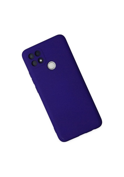 Mep Oppo A15 Kılıf Nano İçi Kadife Silikon - Mor Najmaddin renkli