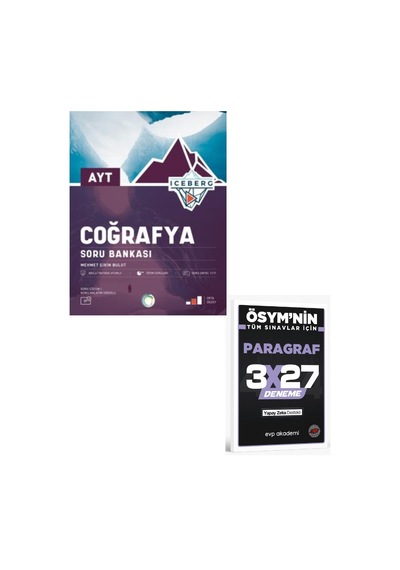 2027 Okyanus 2027 Ayt Coğrafya Iceberg Soru Bankası+ Evp Akademi Paragraf