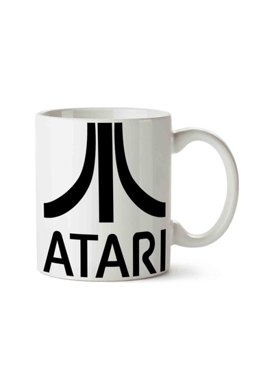 Atari Arcade Game Porselen Kupa Bardak Beyaz