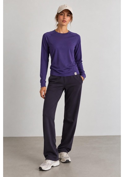 Alexandergardi Kadın Activewear Bisiklet Yaka Üst Mor