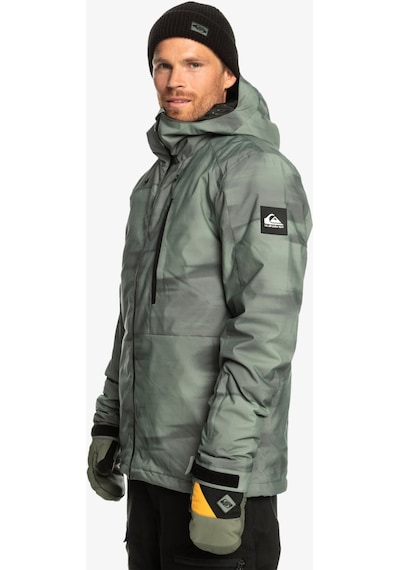 Quiksilver Mission Printed Erkek Yeşil Kayak Montu Eqytj03428-gnb1 Yeşil