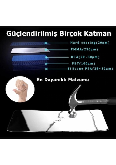 Apple İphone 12 Pro Max Ekran Koruyucu Seramik Nano Cam Esnek Tam Full Kaplayan Kırılmaz