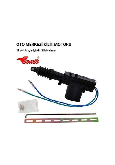 Inwells 2 Kablolu 12 V Arka Kapı Merkezi Kilit Motoru
