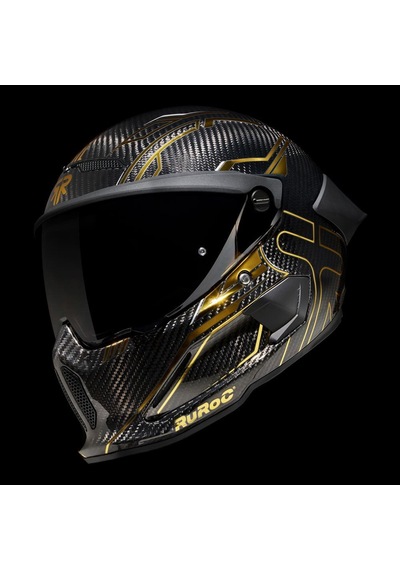 Ruroc At4.0 Track Titan Gold Kapalı Kask Siyah - Altın