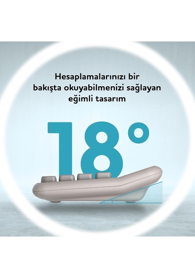 X-250 12 Haneli Hesap Makinesi Pastel Gri Diğer
