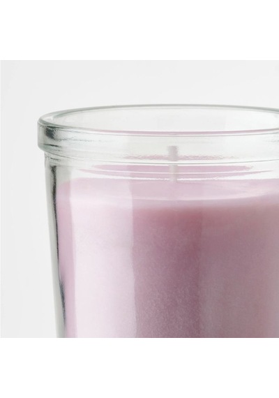Ikea Lugnare Cam Kaplı Kokulu Mum 7,5 X 7 Cm Yasemin Pembe