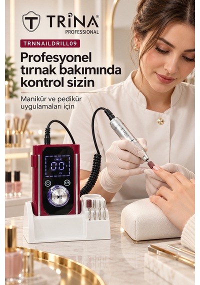 Elektrikli Tırnak Törpü Makinesi Kırmızı