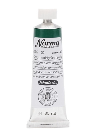 Schmincke Norma Profesyonel Yağlı Boya 35 ML 502 Chromium Oxide Green Brill.