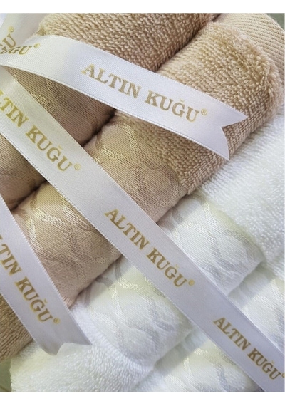 Özdilek Elissa Havlu 12 Adet - Bej - Gri - Taş - Pudra - Beyaz - Krem Çok Renkli