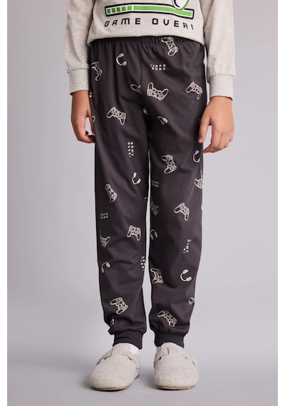 Defacto Regular Fıt 2li Pijama Takımı Erkek Çocuk G9974a826spgr400 Gri-gr400 Defacto Regular Fıt 2li Pijama Takımı Erkek Çocuk G9974a826spgr400 Gri-gr400
