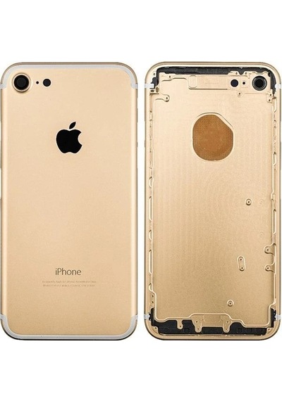 Apple Uyumlu iPhone 7 Kasa Boş Gold Altın Belirtilen
