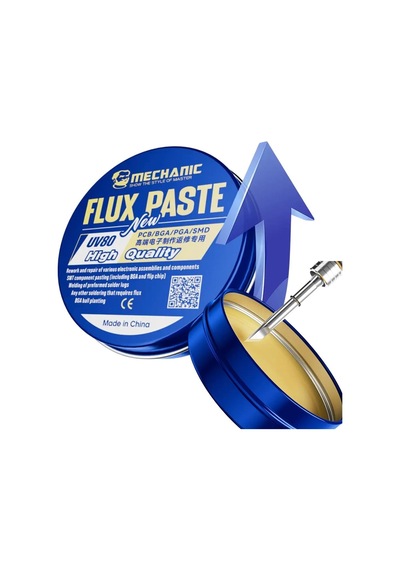 Ayt Powermaster Uv80 80 Gram Lehim Flux Pastası Pcb-bga-pga-smd Lehim Havya Ucu Temizleme Pastası