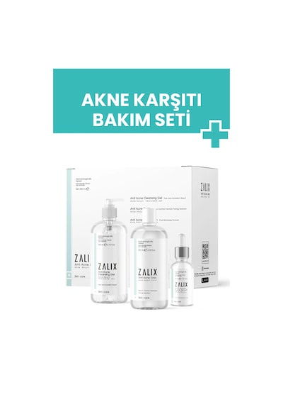 Zalix Akne Karşıtı Serum 30 ML + Akne Karşıtı Tonik 200 ML + Akne Karşıtı Temizleme Jeli 200 ML