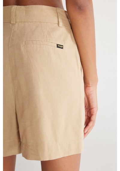Wrangler Regular Fit Normal Kesim %100 Pamuk Normal Bel Bej Şort W231099614 Bej