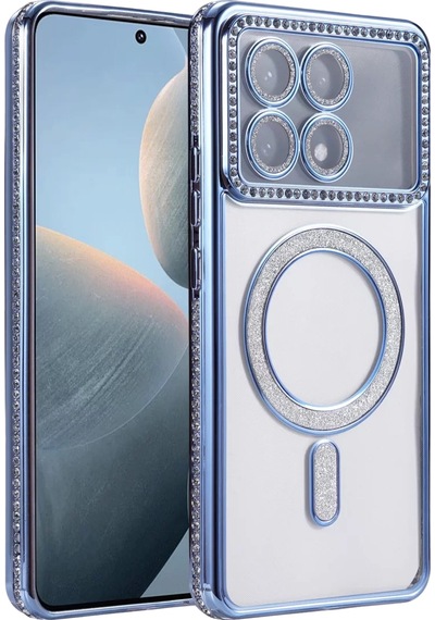 Newface Xiaomi Poco X6 Pro Joke Simli Magneticsafe Kılıf - Mavi