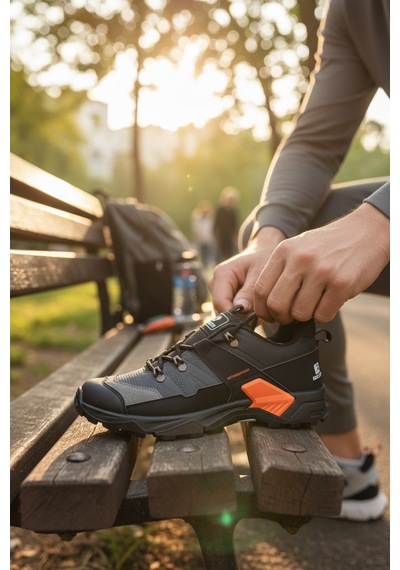 Enoch Erkek Siyah Su Geçirmez Outdoor Trekking Ve Dağ Yürüyüş Ayakkabısı Turuncu Enoch Erkek Siyah Su Geçirmez Outdoor Trekking Ve Dağ Yürüyüş Ayakkabısı Turuncu