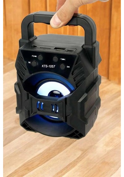 Hubrendy Tekno Işıklı Bluetooth Hoparlör Müzik Ve Renkli Işık Taşınabiilir