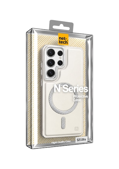 Nettech Samsung Galaxy S25 Ultra Uyumlu Nt-n120 Deri Arka Koruma Kılıf - Abis
