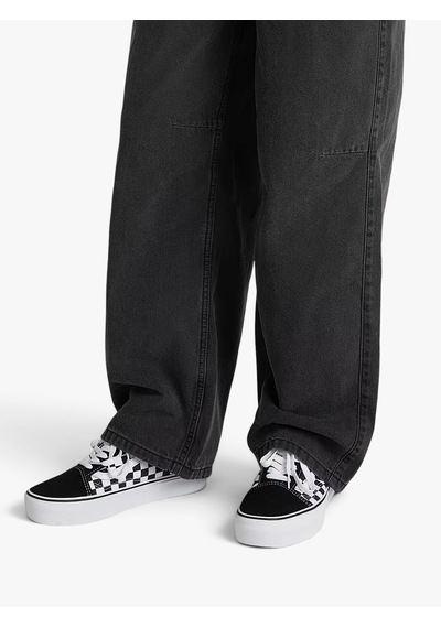 Vans Ua Old Skool Platform Uniseks Siyah Spor Ayakkabı - Vn0a3b3u Siyah/beyaz