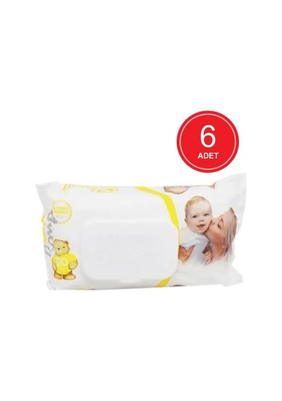 Sleepy Sensitive Hassas Ciltlere Özel Islak Bebek Havlusu 6 X 50'Li