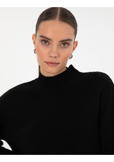 Pierre Cardin Kadın Siyah Kazak /triko 50310958-vr046 Siyah