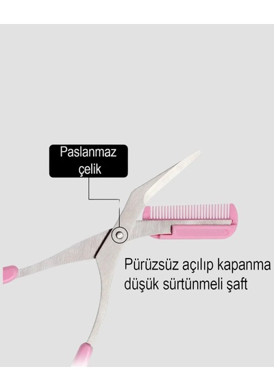 Kaş Düzeltme Makası Taraklı Profesyonel Ve Pratik Kaş Bakımı Diğer