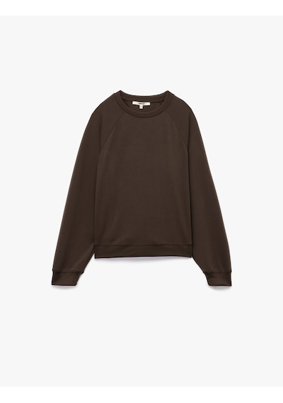Koton Modal Kumaş Rahat Kalıp Uzun Kollu Bisiklet Yaka Sweatshirt Kahverengi 6wak10080ek Kahve Koton Modal Kumaş Rahat Kalıp Uzun Kollu Bisiklet Yaka Sweatshirt Kahverengi 6wak10080ek Kahve