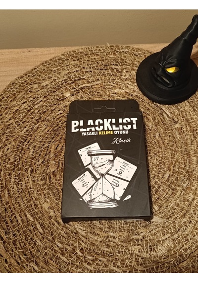 Blacklist Yasaklı Kelime Oyunu Klasik Versiyon Kese Hediyeli 50 Kart Eğlenceli Grup & Parti Oyunu