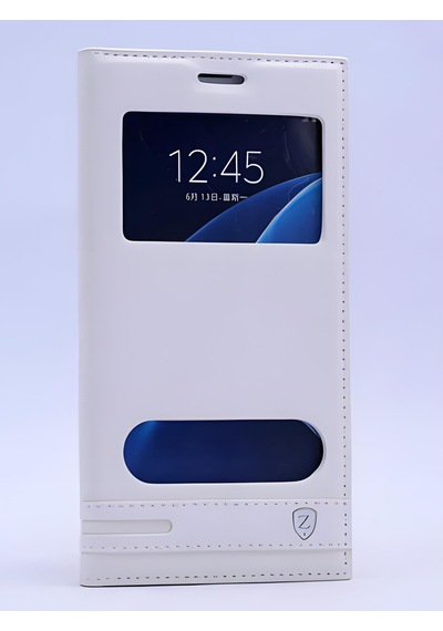 Galaxy Uyumlu A7 2016 Kılıf Pencereli Elite Kapaklı Kılıf 001