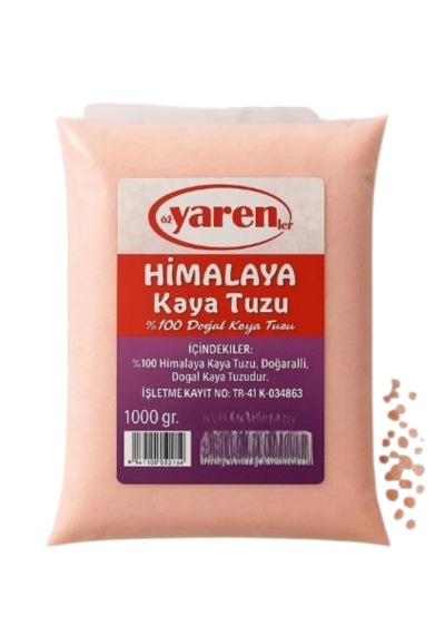 Bitkisel Himalaya Sofralık Kaya Tuzu 1000 Gr. Tekli