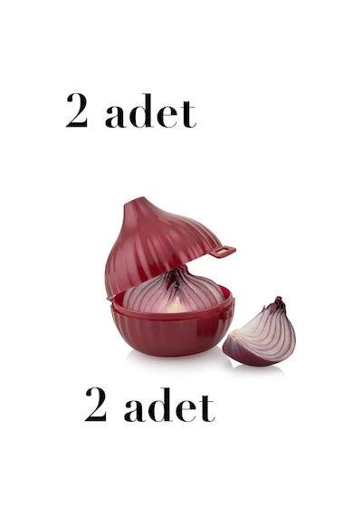 Soğan Saklama Kabı - 2 Adet Bpa İçermez Soğan Saklama Kabı