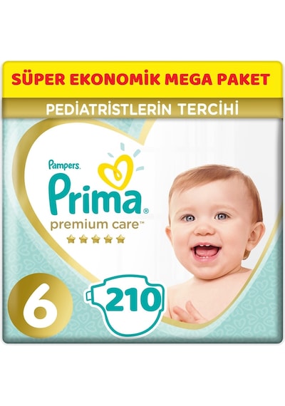 Prima Premium Care Bebek Bezi 6 Numara XL 210 Adet