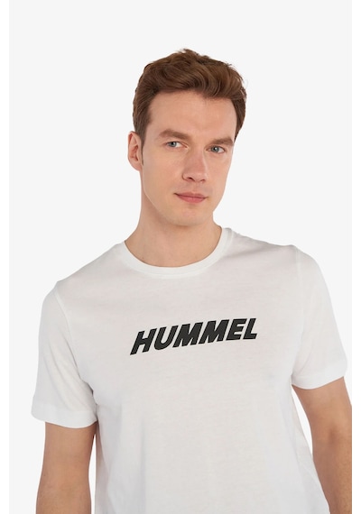 Hummel Hmlelemental Logo Cotton Tee Erkek Beyaz T-shirt 911947-9001 Beyaz