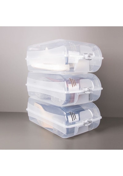 Erkek Ayakkabı Koruma & Saklama Kutusu Plastik 35 X 26 Beyaz Diğer