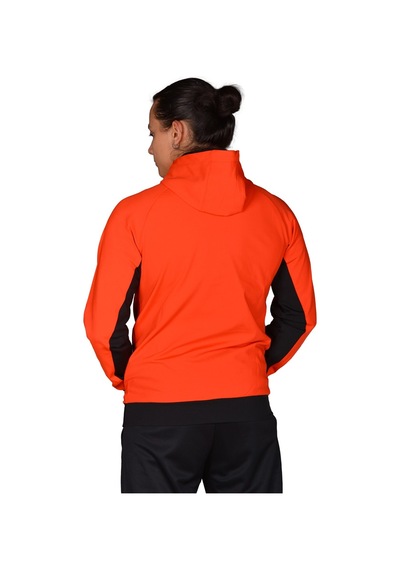 Joma Poly. Stork - Erkek Turuncu-Siyah Kapüşonlu Spor Sweatshirt Turuncu