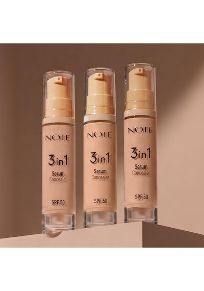 Note Cosmetics3 İn 1 Serum Concealer 20 Medium Beige Spf 50 Nemlendirici Ve Aydınlatıcı Göz Altı Kapatıcısı Genel