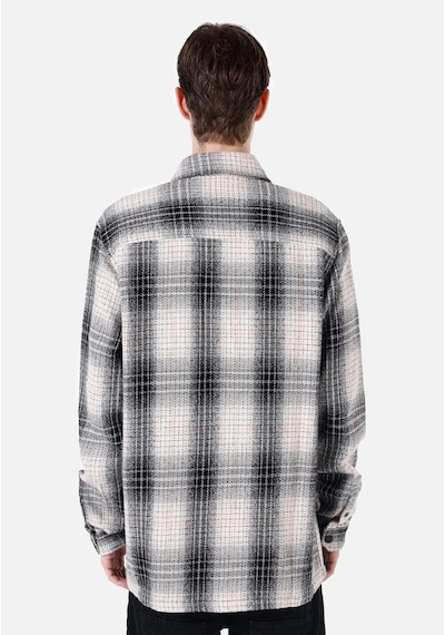 Colin's Colins Comfort Fit Shirt Neck Ekoseli Erkek Siyah Uzun Kol Gömlek Cl1066776 Q1.v1 Blk Siyah
