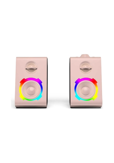 Soaiy SH20 Taşınabilir Kablosuz Bluetooth Gaming Hoparlör RGB Oyuncu Hoparlörü Şeffaf Tasarım - ZORE-219596