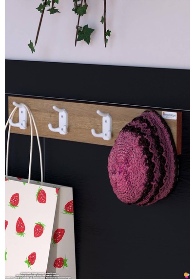 Arı 12 Kancalı Genç Odası Askısı 3'lü Set 51,4x9,6 Cm - Şık Tasarım, Çok Amaçlı Düzenleyici Çok Renkli Arı 12 Kancalı Genç Odası Askısı 3'lü Set 51,4x9,6 Cm - Şık Tasarım, Çok Amaçlı Düzenleyici Çok Renkli
