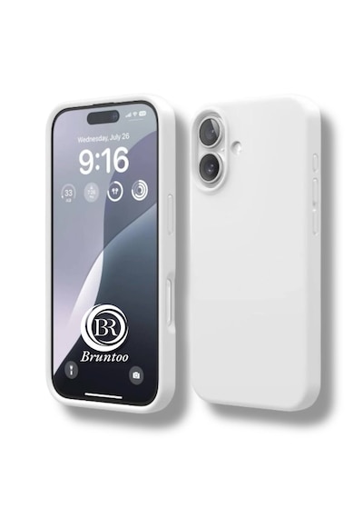 Apple Uyumlu iPhone 17 Kılıf Kamera Çıkıntılı Yumuşak Silikon İçi Kadife Lansman Kapak . Beyaz