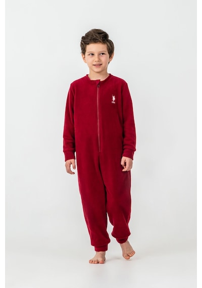 U.S. Polo Assn. U.s. Polo Assn Erkek Çocuk Bordo Tulum Us2237-c-v1 Bordo