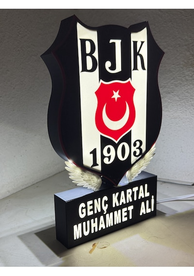 Siyah Beyaz Ledli Lamba