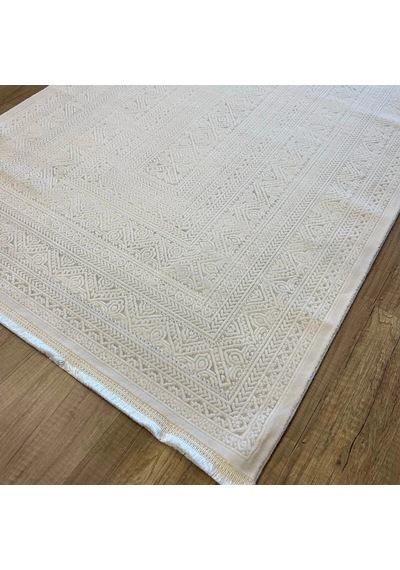 Hoom Rugs Valeria 1074 Krem Mikrofiber Antibakteriyel Modern Halı Krem