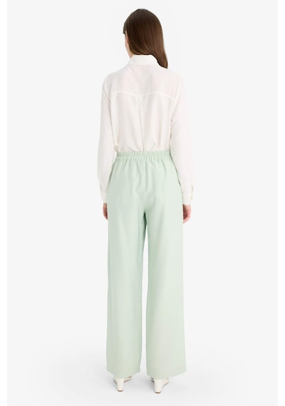 DeFacto 	Wide Leg Basic Düz Geniş Paça Pantolon E7979AX25SMGN1181